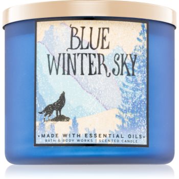 

Bath & Body Works Blue Winter Sky ароматизована свічка Aромат для дому 411 гр
