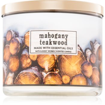 Bath & body works mahogany teakwood lumânare parfumată i.