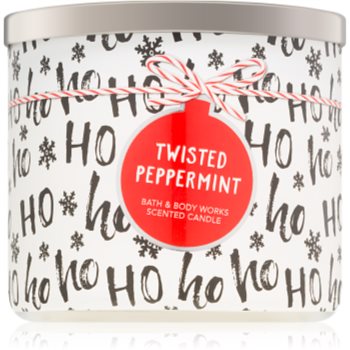 Bath & body works twisted peppermint lumânare parfumată ii.