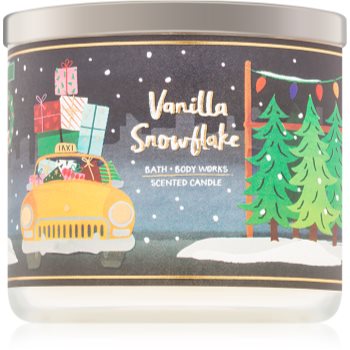 

Bath & Body Works Vanilla Snowflake ароматизована свічка Aромат для дому 411 гр