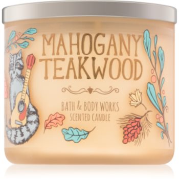 Bath & body works mahogany teakwood lumânare parfumată iv.