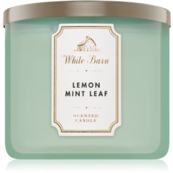 Bath & body works lemon mint leaf lumânare parfumată
