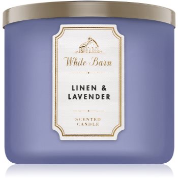 Bath & body works linen & lavender lumânare parfumată