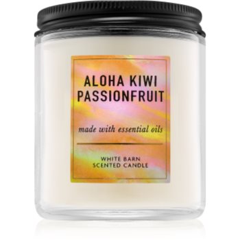 Bath & Body Works Aloha Kiwi Passionfruit lumânare parfumată cu uleiuri esentiale