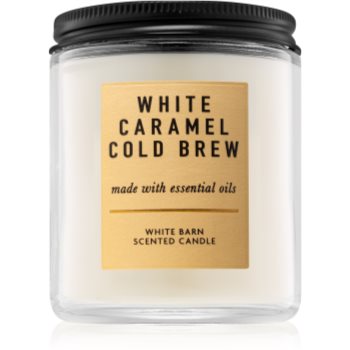 Bath & Body Works White Caramel Cold Brew lumânare parfumată I.