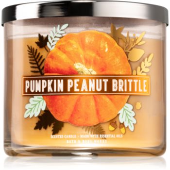 Bath & body works pumpkin peanut brittle lumânare parfumată