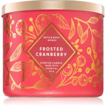 Bath & body works frosted cranberry lumânare parfumată ii.