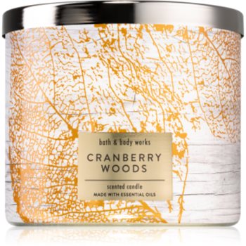 Bath & body works cranberry woods lumânare parfumată