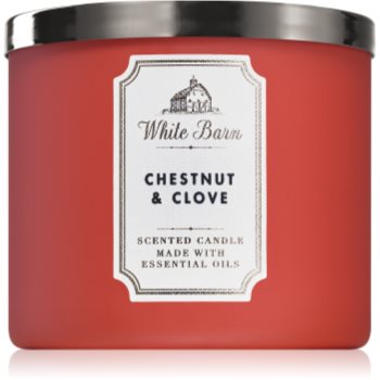 Bath & body works chestnut & clove lumânare parfumată