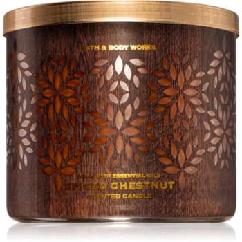 Bath & body works spiced chestnut lumânare parfumată