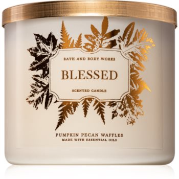 Bath & body works pumpkin pecan waffles lumânare parfumată i. (blessed)