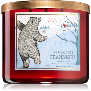 Bath & body works frosted cranberry lumânare parfumată iii