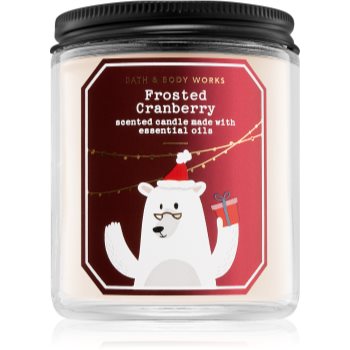 Bath & body works frosted cranberry lumânare parfumată iv.