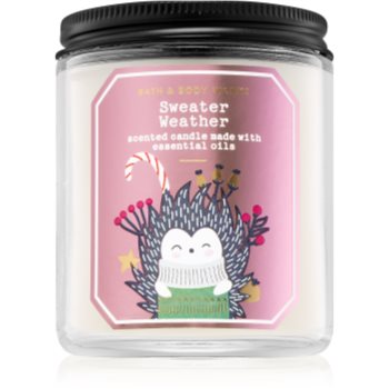 Bath & body works sweater weather lumânare parfumată iii