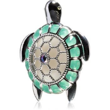 Bath & body works green gemstone turtle suport auto pentru miros clip