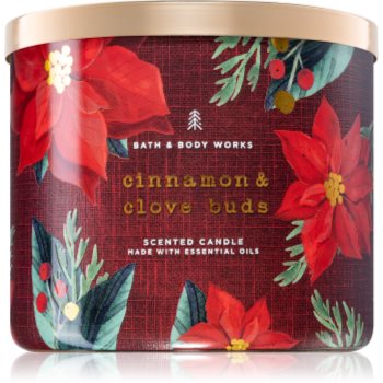 Bath & body works cinnamon & clove buds lumânare parfumată i.