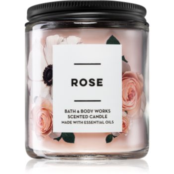 Bath & body works rose lumânare parfumată