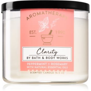 Bath & Body Works Aromatherapy Peppermint & Rosemary lumânare parfumată Clarity