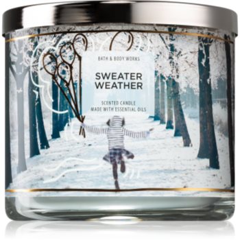 Bath & body works sweater weather lumânare parfumată iv.