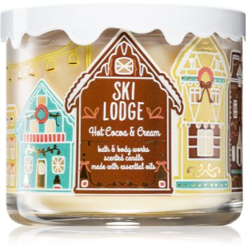 Bath & body works hot cocoa & cream lumânare parfumată cu uleiuri esentiale