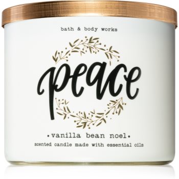 Bath & Body Works Vanilla Bean Noel lumânare parfumată cu uleiuri esentiale II.