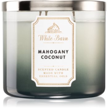 Bath & Body Works White Barn Mahogany Coconut lumânare parfumată