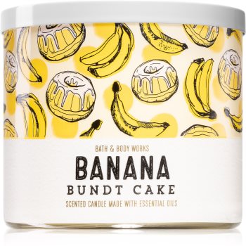 Bath & Body Works Banana Bundt Cake lumânare parfumată