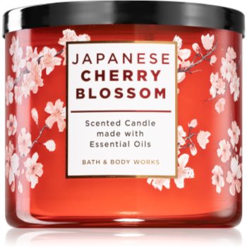Bath & Body Works Japanese Cherry Blossom lumânare parfumată cu uleiuri esentiale
