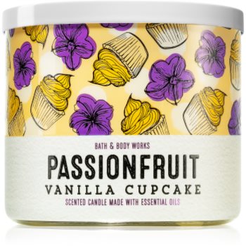 Bath & body works passionfruit vanilla cupcake lumânare parfumată