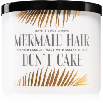 Bath & body works mermaid hair don't care lumânare parfumată cu uleiuri esentiale i.