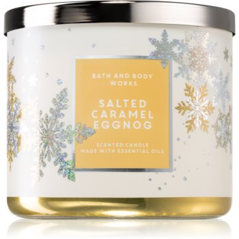 Bath & Body Works Salted Caramel Eggnog lumânare parfumată