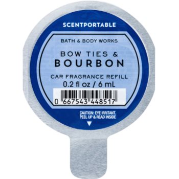 

Bath & Body Works Bow Ties & Bourbon aромат для авто 6 мл запасний наповнювач