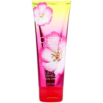 Bath & Body Works Cherry Blossom tělový krém pro ženy 226 g s bambuckým máslem