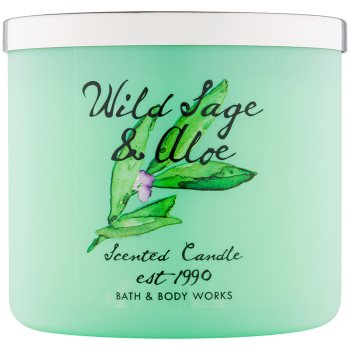 

Bath & Body Works Wild Sage & Aloe ароматизована свічка 411 гр