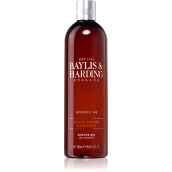 Baylis & harding black pepper & ginseng gel de dus