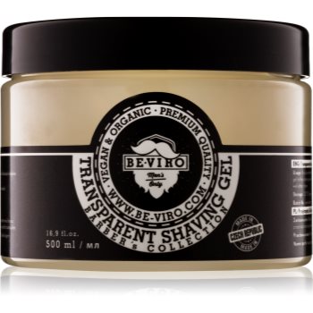 Beviro men's only transparent shaving gel gel incolor pentru ras