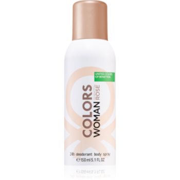 Benetton colors de benetton woman rose deodorant pentru femei