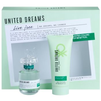 

Benetton United Dreams Live Free подарунковий набір II. Туалетна вода 50 ml + Молочко для тіла 100 ml