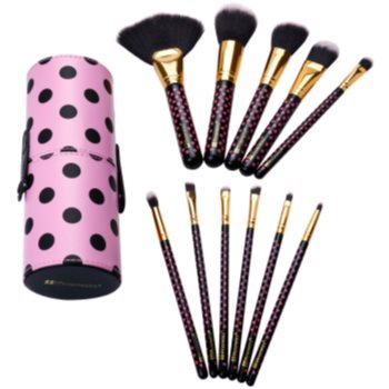 BH Cosmetics Pink-A-Dot sada štětců 11 ks