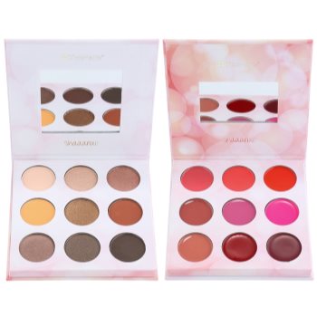 BH Cosmetics Shaaanxo paleta cu diferite nuante de farduri si rujuri