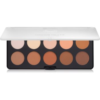 BH Cosmetics Studio Pro paleta pentru contur facial cu efect de iluminare