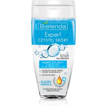 Bielenda expert pure skin moisturizing demachiant in doua faze zona ochilor si a buzelor