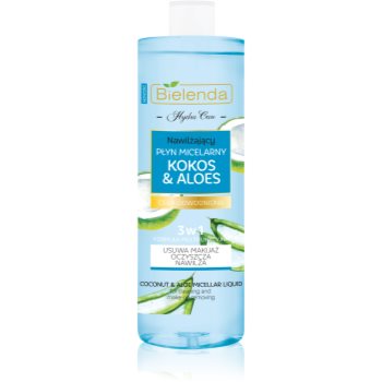 Bielenda Hydra Care Coconut & Aloe apa de fata cu particule micele pentru pielea uscata si deshidratata