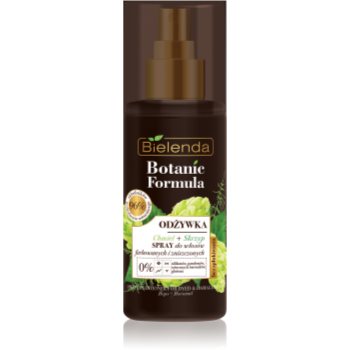 Bielenda botanic formula hops + horsetail conditioner spray leave-in pentru par deteriorat si vopsit