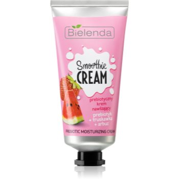 Bielenda smoothie prebiotic + strawberry + water melon cremă hidratantă pentru tenul uscat