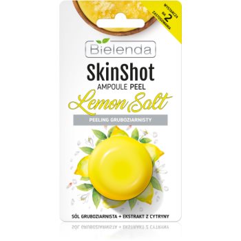 Bielenda skin shot lemon salt exfoliant cu bob aspru facial