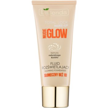 

Bielenda Total Look Make-up Nude Glow освітлюючий флюїд відтінок Sunny Beige 03 30 гр