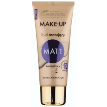 

Bielenda Make-Up Academie Matt матуючий тональний крем відтінок 3 Caramel 30 гр
