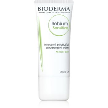 Bioderma Sébium Sensitive crema intensã de hidratare ?i calmare pentru piele uscata si iritata in urma tratamentului antiacneic poza