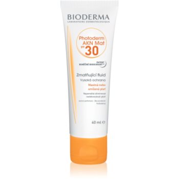 Bioderma photoderm akn mat fluid protector mat pentru fata spf 30